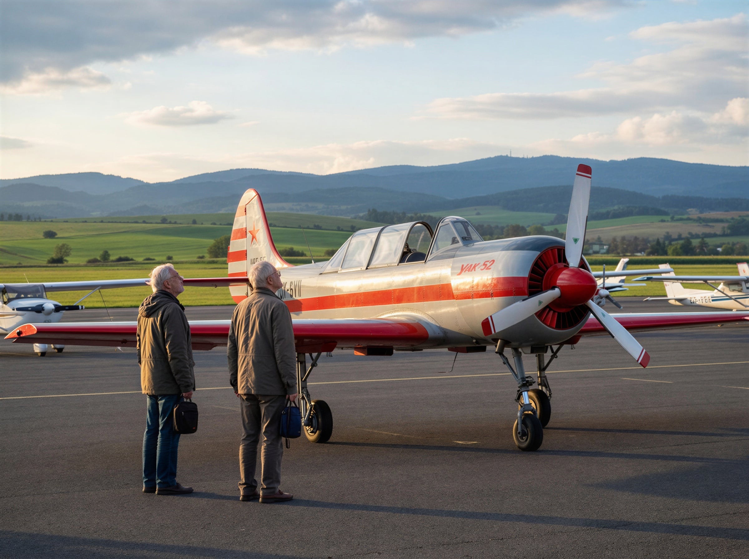 Kunden betrachten Yak 52